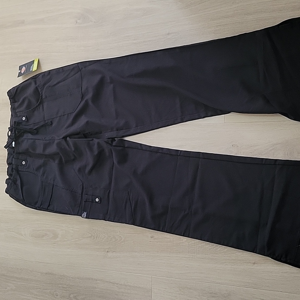 Dickies Black Xtreme Stretch Scrubs Pants NWT size Small
